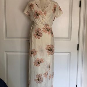Lovely Day Floral Maxi Dress cream/pink in Medium